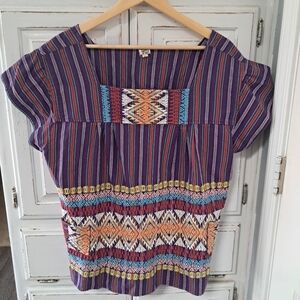 Colorful Striped Women's Ivy Jane Top XL